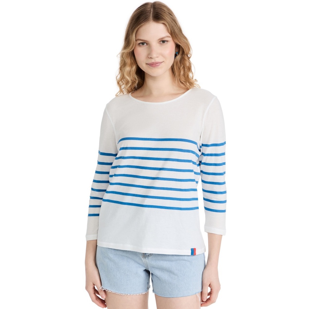 *NWT* KULE New York - The Malibu tee in White/Blue - NEW WITH TAGS -